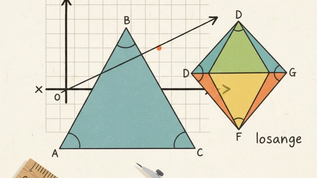Géométrie plane et repères (programme de 3ᵉ CI)