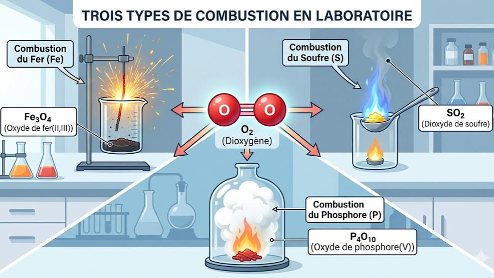 Physique-Chimie (3ème): L'Oxydation des Corps Simples  ( Métaux et Non-Métaux face au Dioxygène )