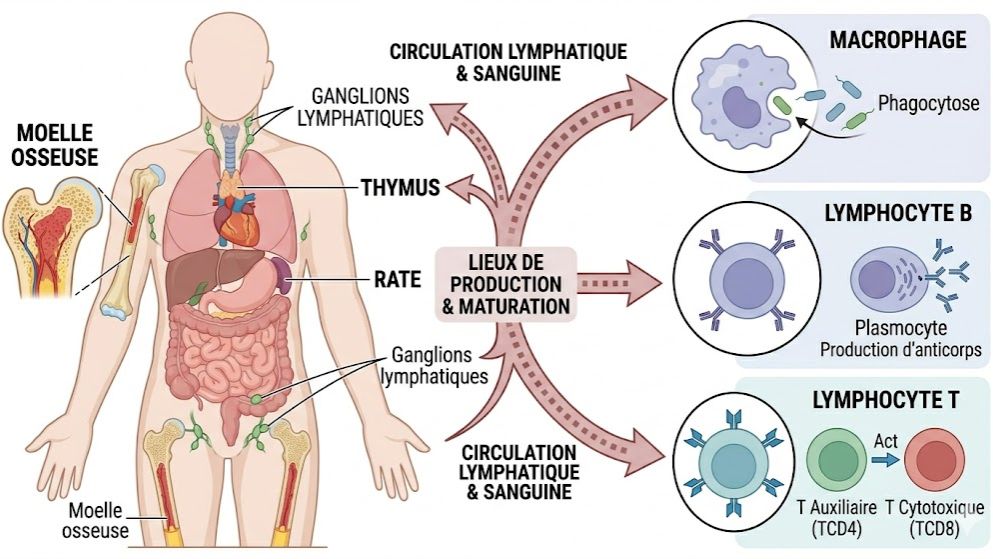 Le système de défense de l'organisme : Organes, Cellules et Immunité (SVT Terminale D & C)