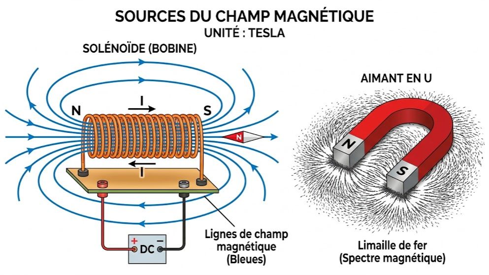 Le Champ Magnétique et ses Sources (Physique-Chimie Terminale C & D - CI)