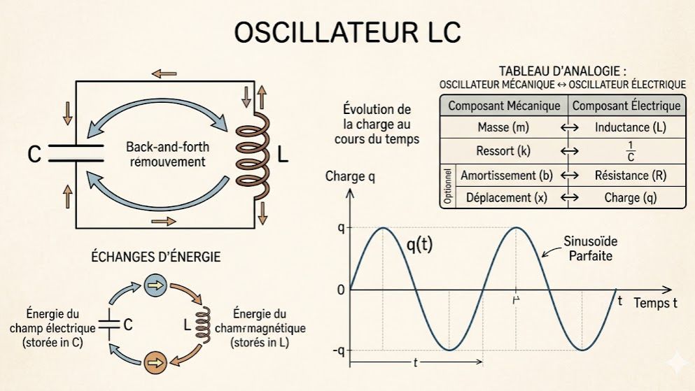Les Oscillations Électriques Libres (Circuit LC)  (Physique-Chimie Terminale C & D - CI)